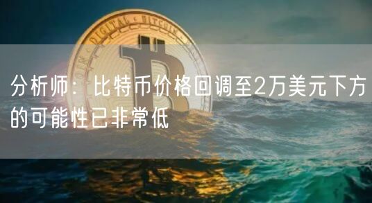 分析师：比特币价格回调至2万美元下方的可能性已非常低-第1张图片-交易所